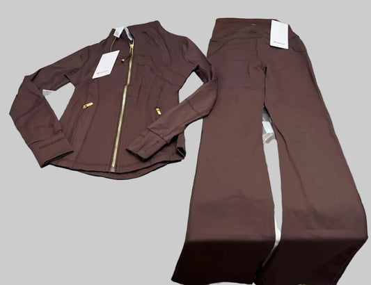 Flare 2-Piece Set (Gold Zip)