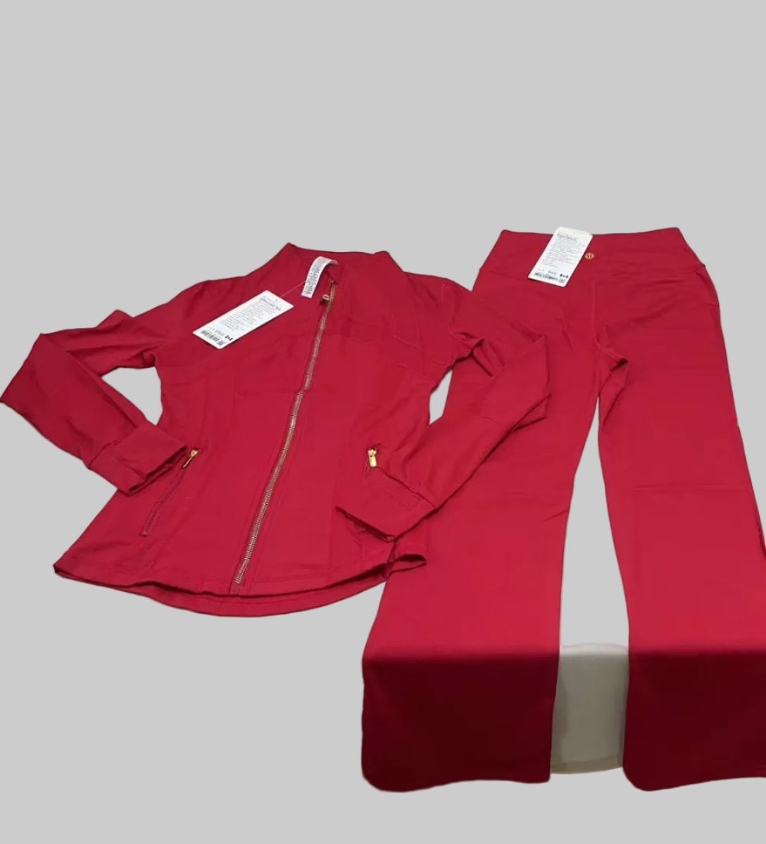 Flare 2-Piece Set (Gold Zip)